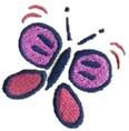 butterfly beginner-friendly machine embroidery - Butterfly Flutter for reusable tote bags