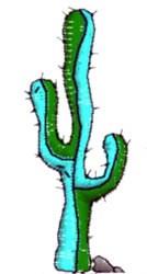 quick stitch cactu machine embroidery pattern - Cactus perfect for reusable tote bags