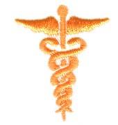 quick stitch caduceu machine embroidery pattern - Caduceus for Healthcare Event Decor