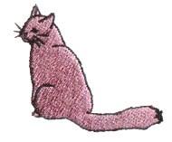 kitten beginner-friendly machine embroidery - Cat perfect for kitchen tea towels