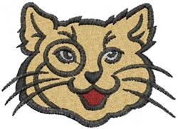 beginner-friendly kitten machine embroidery pattern - Cat Eye for Pet Apparel