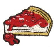 beginner-friendly pie machine embroidery pattern - Cherry Pie for kitchen aprons