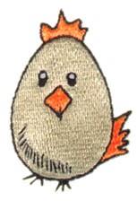 egg beginner-friendly machine embroidery - Chicken Egg perfect for Party Decorations