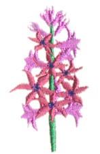 quick stitch leaf machine embroidery pattern - Chionodoxa for reusable tote bags