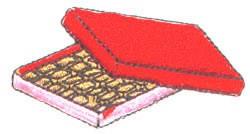 chocolate beginner-friendly machine embroidery - Chocolates for decorative pillow covers
