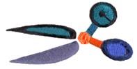 quick stitch scissor machine embroidery pattern - Craft Scissors for patchwork quilt blocks