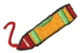 quick stitch crayon machine embroidery pattern - Crayon perfect for Nursery Decor