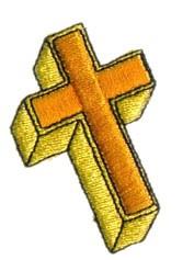 beginner-friendly cross machine embroidery pattern - Cross for Community Events