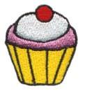 cupcake beginner-friendly machine embroidery - Cupcake for patchwork quilt blocks