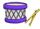 drum quick stitch machine digital embroidery - Drums perfect for patchwork quilt blocks