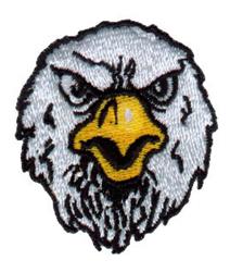 bird beginner-friendly machine digital embroidery - Eagle Head perfect for Backpacks