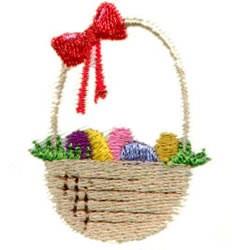 quick stitch easter Easter eggs machine embroidery pattern - Easter Basket for Table Decor