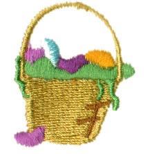 Easter Basket - 4x4 basket quick stitch machine embroidery design for Easter Baskets