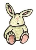 bunny rabbit beginner-friendly machine embroidery - Easter Bunny for reusable tote bags