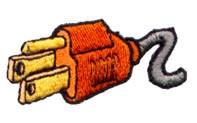 Electric Plug - 4x4 plug beginner-friendly machine embroidery design for Tool Bags