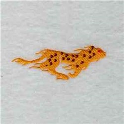 beginner-friendly kitten machine embroidery pattern - Fire Cat for decorative pillow covers