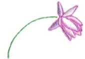 leaf quick stitch machine digital embroidery - Flower perfect for cute baby onesies