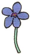 leaf quick stitch machine embroidery - Flower Stem perfect for decorative pillow covers