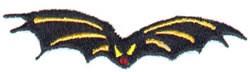 bird quick stitch machine embroidery - Flying Bat perfect for decorative pillow covers