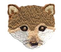 Fox Face - 4x4 face beginner-friendly embroidery design for decorative pillow covers