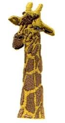 beginner-friendly giraffe machine embroidery pattern - Giraffe for reusable tote bags