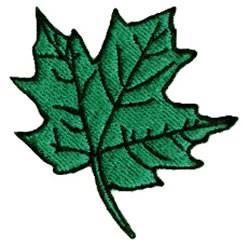 beginner-friendly leaf machine embroidery pattern - Green Maple Leaf for decorative pillow covers