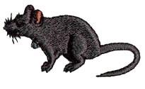 Grey Mouse - 4x4 mouse quick stitch machine embroidery design for Baby Blankets