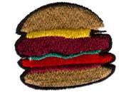 hamburger beginner-friendly machine embroidery - HAMBURGER for reusable tote bags