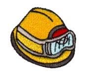 beginner-friendly hat machine embroidery pattern - Hard Hat perfect for Uniforms