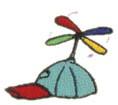 propeller beginner-friendly machine embroidery - Hat with Propeller for Baby Blankets