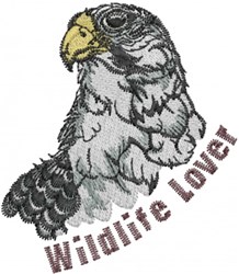 Realistic hawk head with detailed grey and white feathers and a bright yellow beak, showcasing wildlife art.