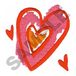 beginner-friendly valentine heart machine embroidery pattern - HEARTS for Pillow Cases