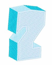 Ice Cube 2 - 4x4 cube beginner-friendly machine embroidery design for cute baby onesies