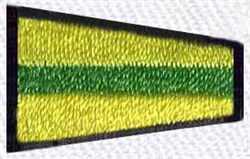 ICS Flag Preparative - 4x4 preparative quick stitch embroidery design for Outdoor Jackets