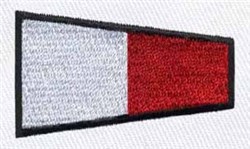 ICS Flag Question - 4x4 question quick stitch embroidery design for Club Banners