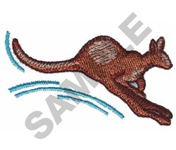 KANGAROO - 4x4 kangaroo beginner-friendly machine embroidery design for Lunch Boxes