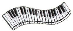 beginner-friendly keyboard machine embroidery pattern - Keyboard for Piano Covers