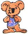bear detailed machine digital embroidery - Koala perfect for decorative pillow covers
