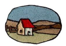 landscape beginner-friendly machine embroidery - Landscape for decorative wall hangings