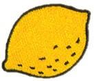 lemon quick stitch machine embroidery - Lemon perfect for decorative pillow covers