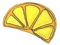 Lemon Slice - 4x4 slice beginner-friendly embroidery design for reusable tote bags