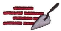 Mason - 4x4 mason quick stitch machine embroidery design perfect for Work Gear