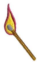 Match - 4x4 match quick stitch machine embroidery design perfect for Camping Gear