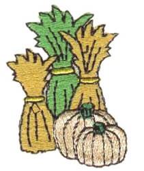 Melons - 4x4 pumpkin beginner-friendly machine embroidery design for Tablecloths