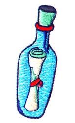 bottle beginner-friendly machine embroidery - Message Bottle for decorative pillow covers