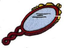 beginner-friendly mirror machine embroidery pattern - Mirror for Grooming Essentials