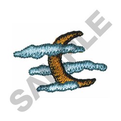 MOON WITH CLOUDS - 4x4 cloud quick stitch embroidery design for patchwork quilt blocks