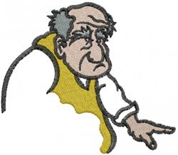 man beginner-friendly machine embroidery - Old Man perfect for decorative pillow covers