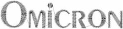 Omicron - 4x4 omicron quick stitch embroidery design for decorative pillow covers
