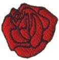 beginner-friendly rose machine embroidery pattern - Open Rose for Home Decor